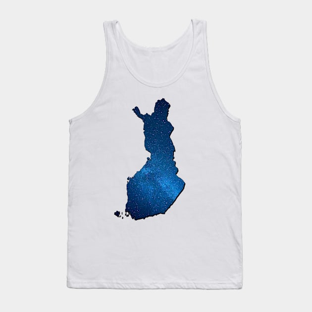 Awesome map of Finland Tank Top by Purrfect